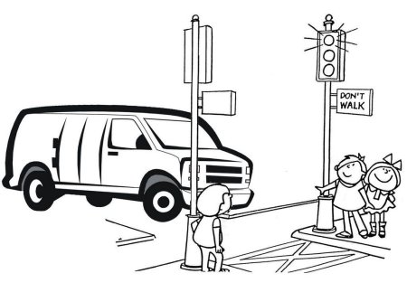 Раскраска ПДД