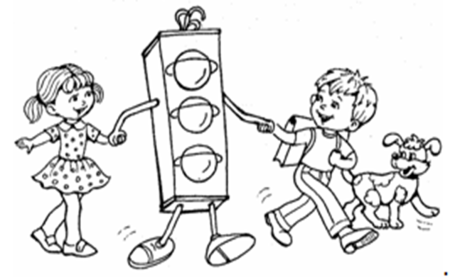 ПДД раскраска для детей