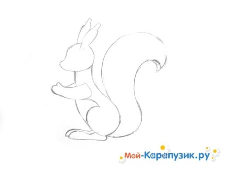 Раскраска о царе Салтане Белочка