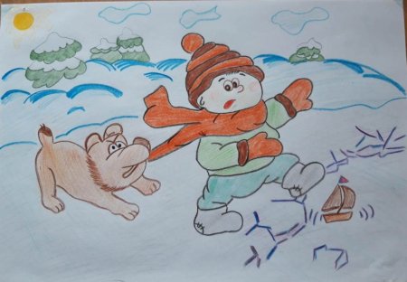 Рисунок на тему тонкий лед