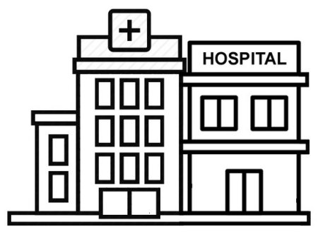 Рисунок больницы легкий
