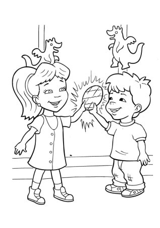 Раскраска полив цветов