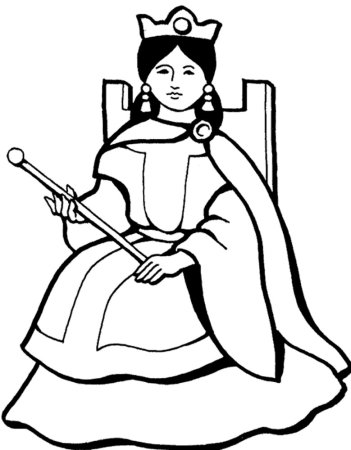 Раскраска Королева