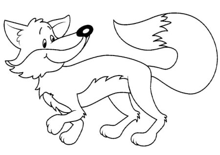 Раскраска Лисичка