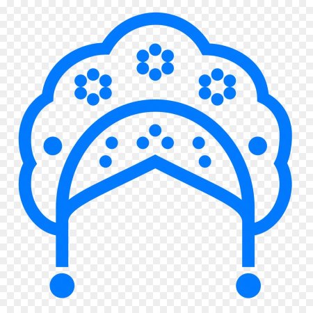 Кокошник трафарет