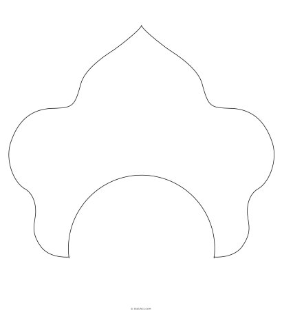 Кокошник раскраска