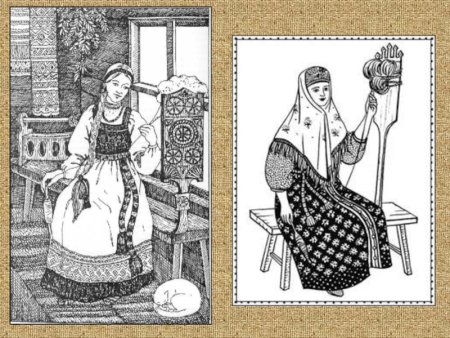 Прялка пермогорская роспись раскраска