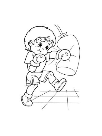 Спорт. Раскраска