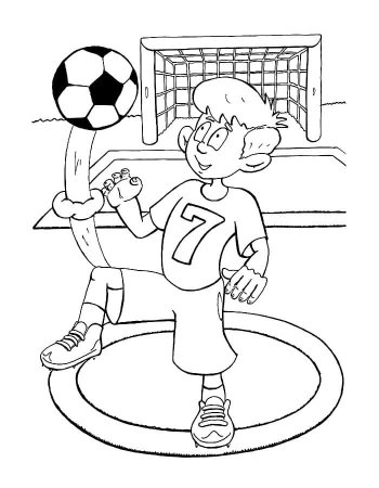 Раскраска спорт для детей