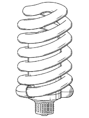 Лампочка раскраска для детей