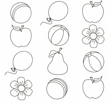 Задания по рисованию для детей 3-4 лет