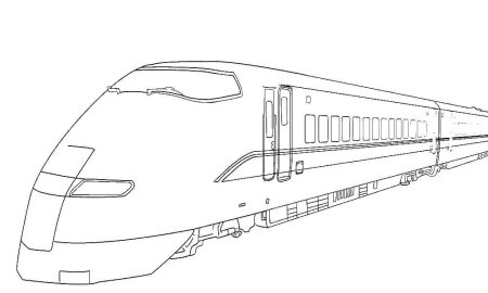 Поезд раскраска для детей