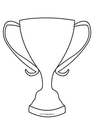Кубок раскраска для детей