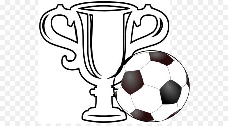 Кубок раскраска для детей