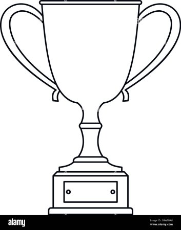 Раскраска Кубок 1 место