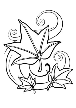 Разукрашенные листья