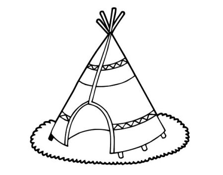 Юрта раскраска для малышей