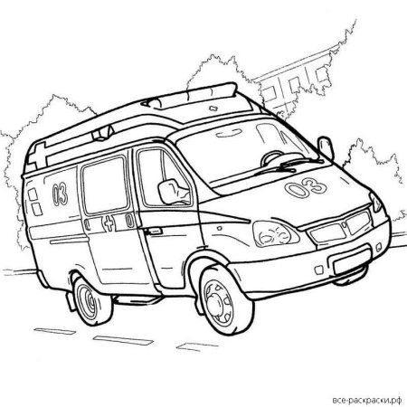 Пожарная машина схема рисования для детей