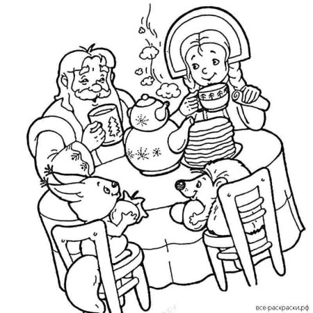 Раскраска Масленица для детей