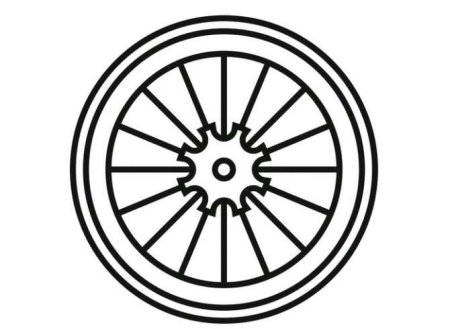 Колесо раскраска