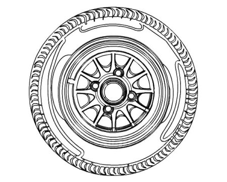 Колесо раскраска