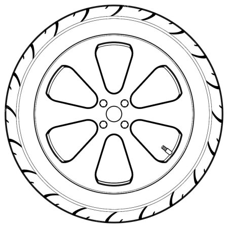 Колесо от телеги раскраска для детей
