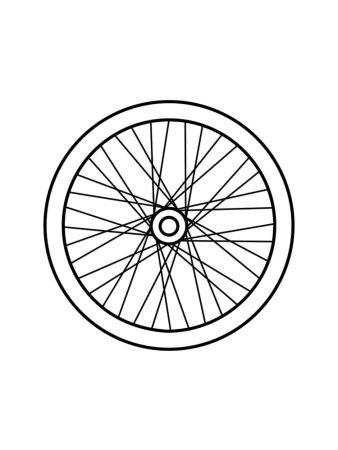 Раскраска колесо машины