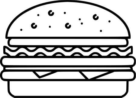 Сэндвич раскраска
