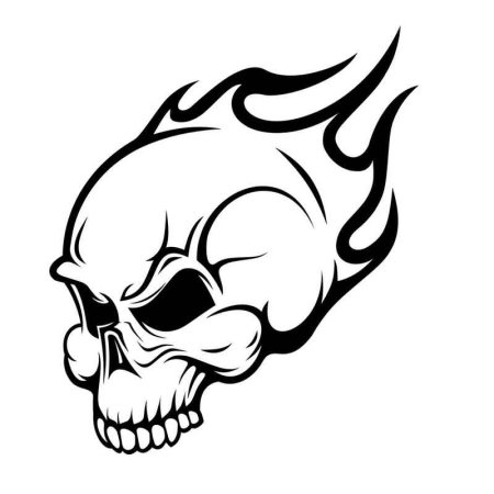 Раскраска череп