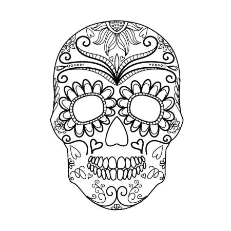 Разукрашенные черепа в Мексике