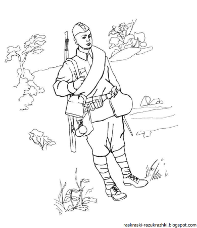 9 Мая раскраска