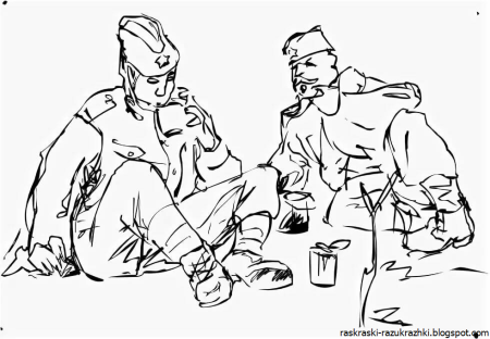 Рисунок солдату