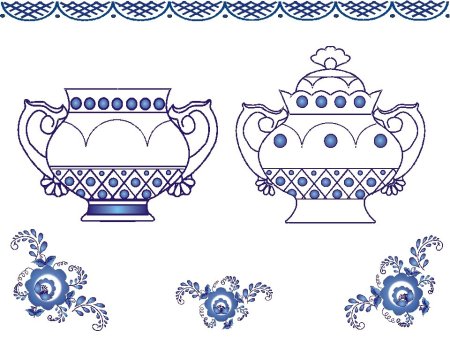 Посуда. Раскраска