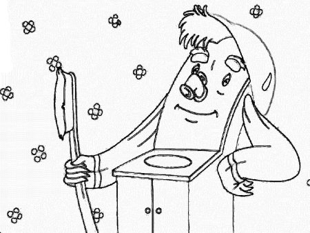 Корней Чуковский Мойдодыр раскраска