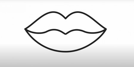 Губы рисунок