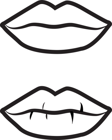 Губы раскраска