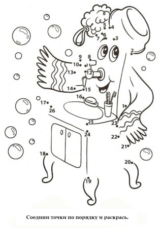 Раскраска Мойдодыр Чуковский