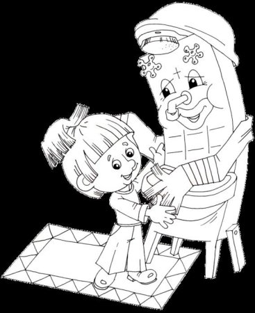 Раскраска Мойдодыр Чуковский