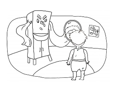 Раскраска Мойдодыр