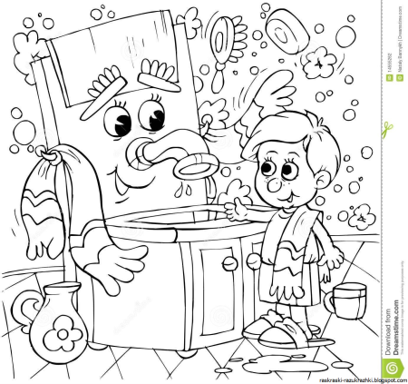 Мойдодыр раскраска для детей