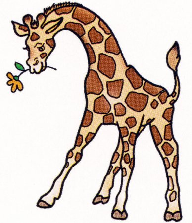 Жираф. Раскраска