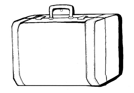 Чемоданчик раскраска