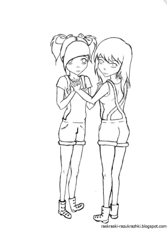 Картинки для срисовки друзья