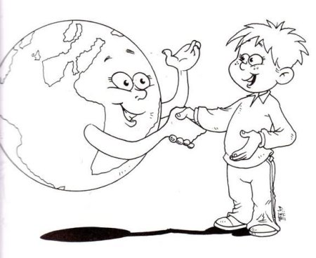 День защиты земли раскраски