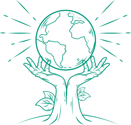 Земля в руках раскраска