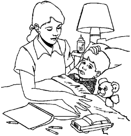 Раскраска забота