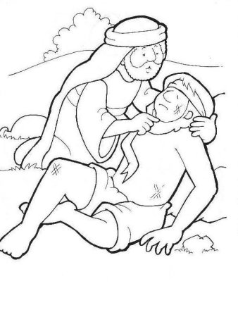 Рисунок к притче о добром самарянине