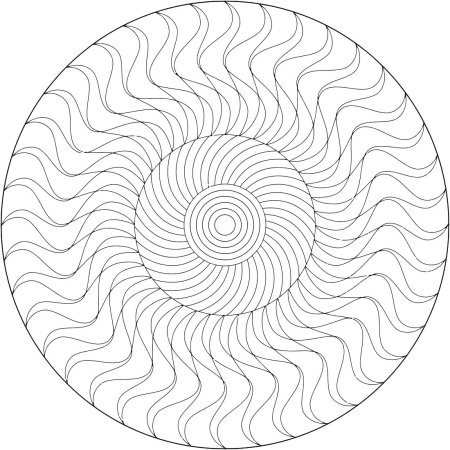Спиральная раскраска