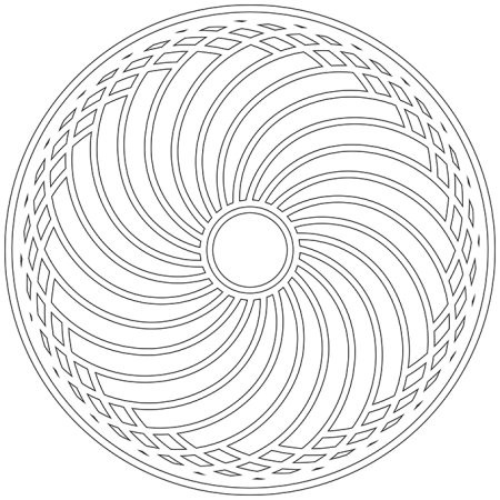 Спираль для раскрашивания