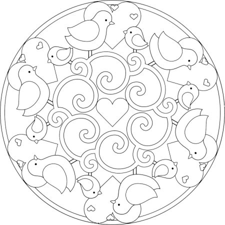 Детские мандалы для раскрашивания